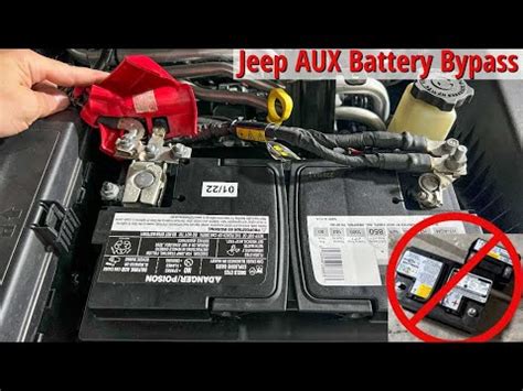 center Jeep Gladiator (and JL) Auxiliary Battery Bypass (Single Battery . . Jeep gladiator auxiliary battery bypass